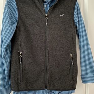 Men XS/ Kid XL Vineyard Vines Gray Sweater Vest